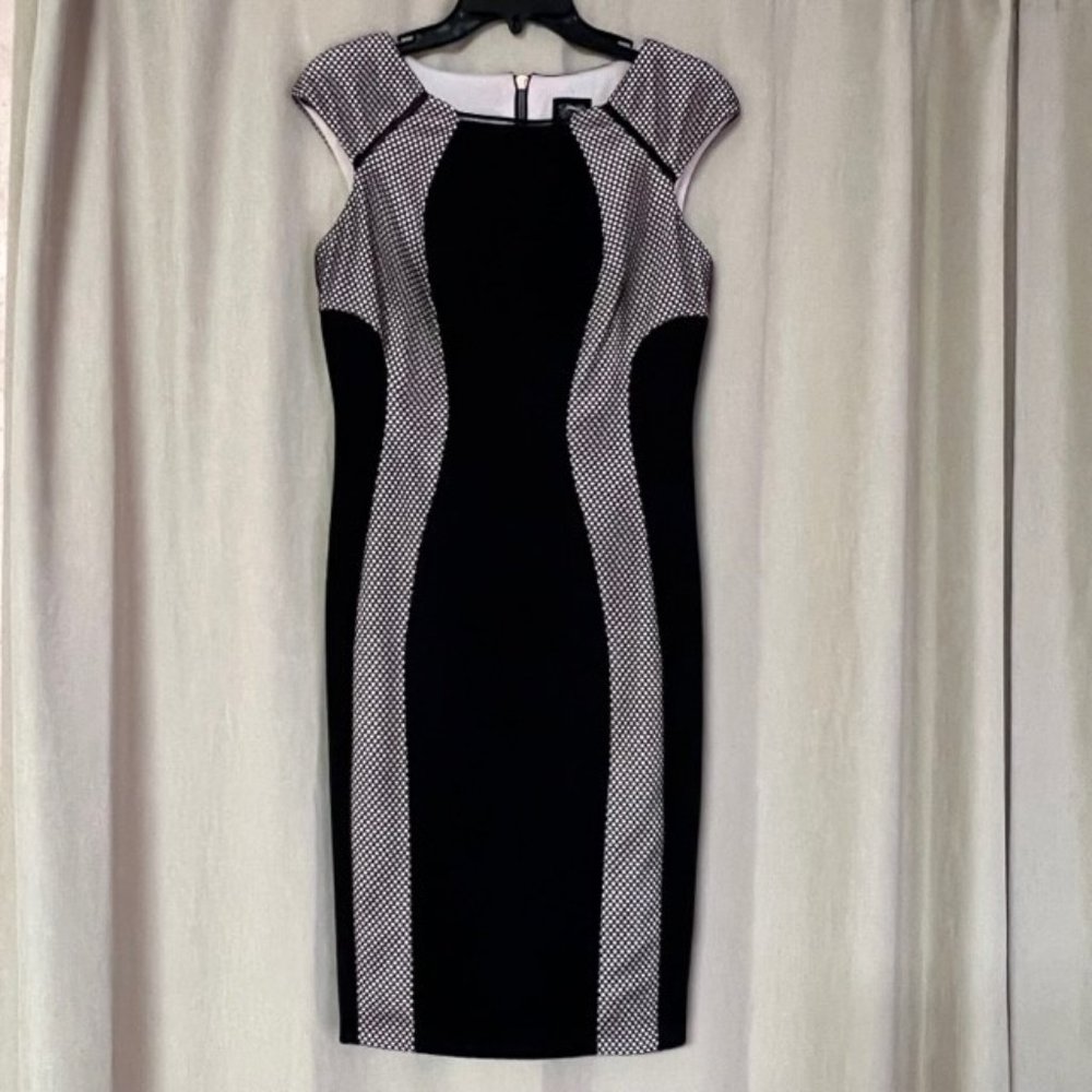 Jax Women's Cocktail & Party Dress, Size 4, Black and Cream color
